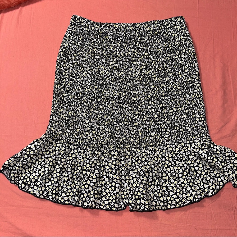 Flower patterned skirt